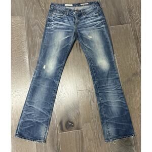 AG Adriano Goldschmied Blue Straight Leg Jeans
